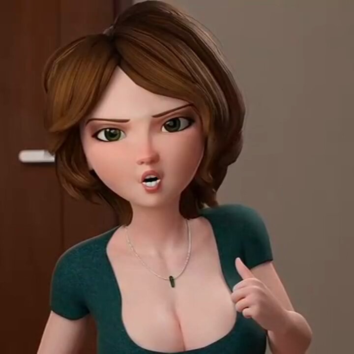 巨乳美女が大きなチンポにキス！3Dアニメの誘惑口交ショー