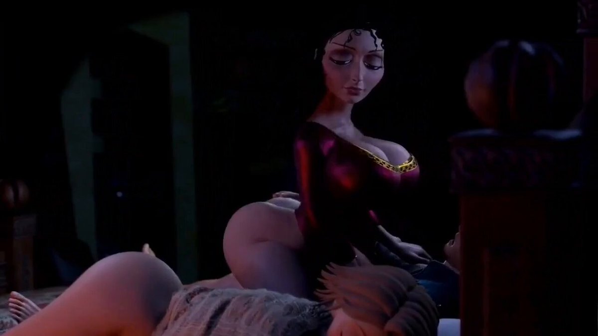 妖艶な女魔女が尻で巨根に騎乗して激しく突かれイキ狂う