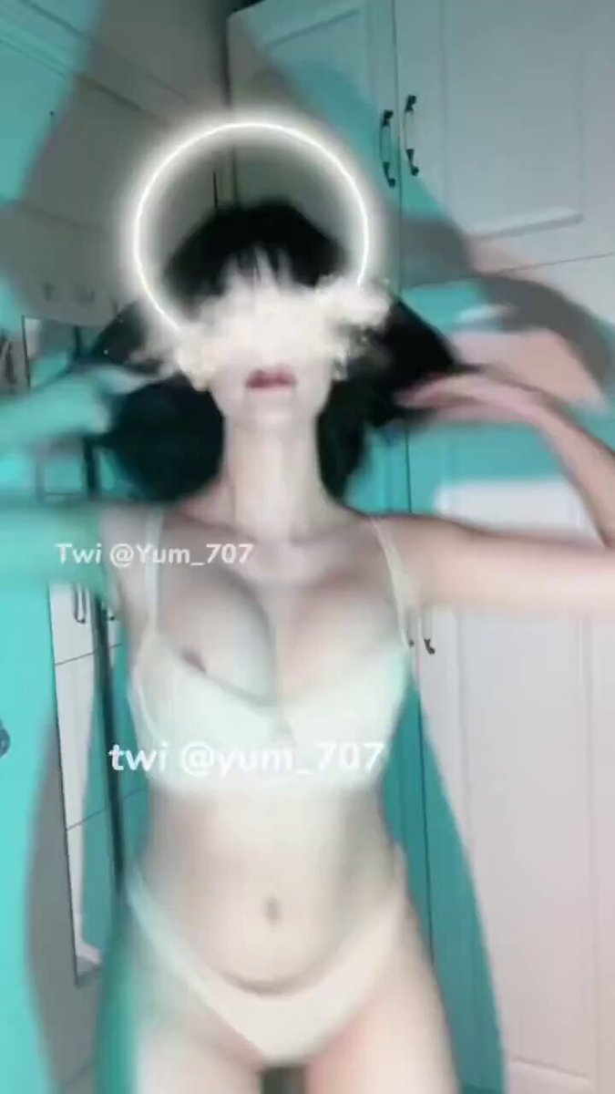 Sexy Lingerie Tease in the Bathroom! Big-Busted Black-Haired Girl Sways Her Hips — Super Seductive