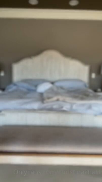 Sexy Red Dress and Thigh-High Stockings Tease — Cristina Khalii's Hot High-Heel Dance