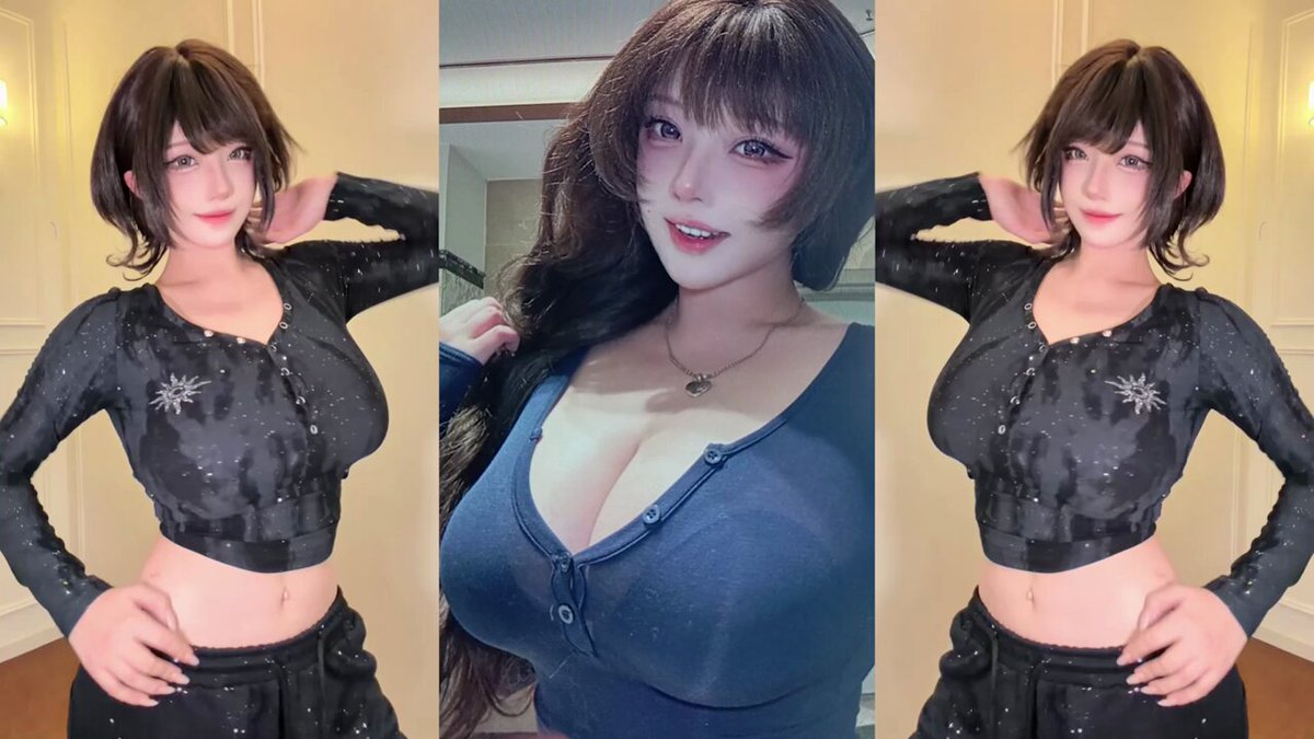 巨乳美女が深Vで大きなペニスを挟んで狂ったパイズリ！