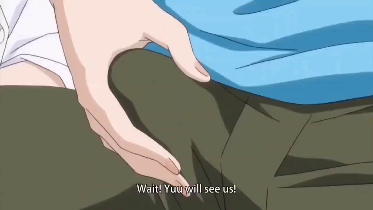 Hot girls secretly jerk him off while he plays games! They pull back his foreskin to expose his big cock and furiously stroke it