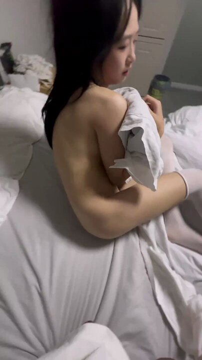 Long Black Straight-Haired Beauty — Rear-Entry Wild Pounding of Her Perky Ass! Bed Sex Toy Play on Her Pussy, Super Seductive