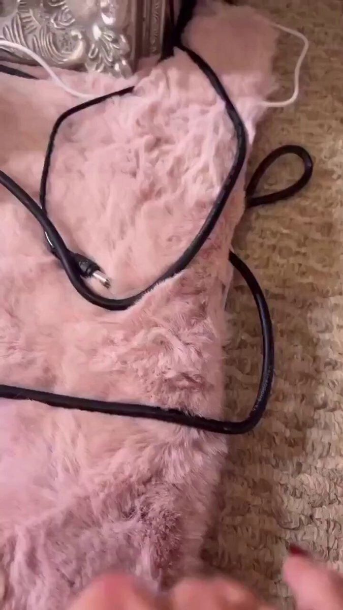 Fingering on a Pink Plush Carpet! Pink Pussy Wet and Juices Flowing