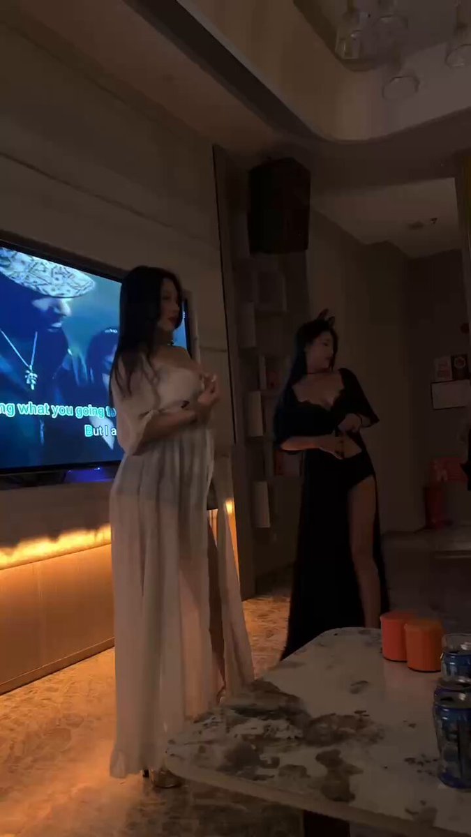 Mansion Live: Busty Beauty Semi-Nude Tease — Sheer Gown & Black Stockings Extremely Revealing