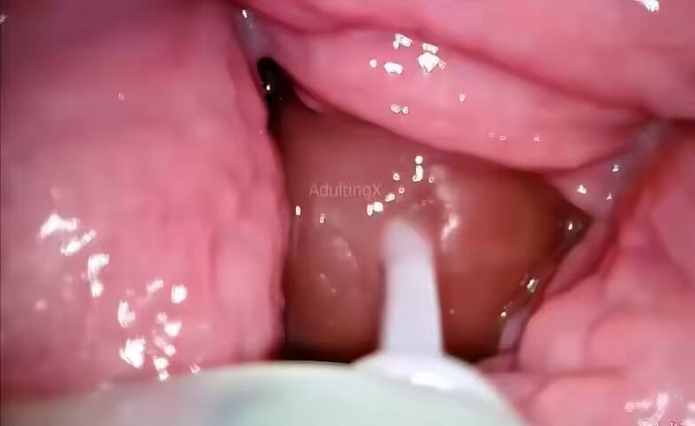 Pink Pussy Enema Orgasm Squirting! Milky Fluids Gush in a Creampie