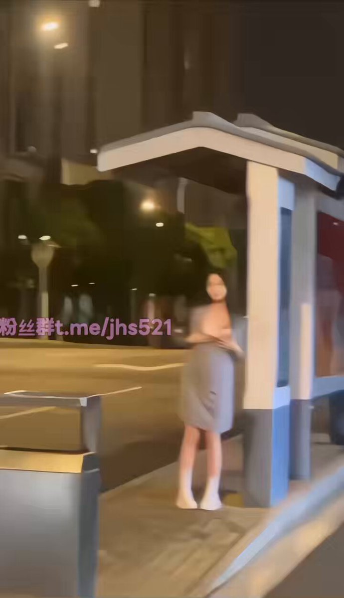 Night bus stop slut wrapped only in a towel, pussy exposed and perky butt teasing wildly!