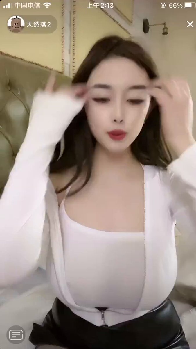 White-Clad Busty Beauty Live-Streams a Seductive Show! Black Stockings, Perky Butt and Swaying Big Breasts