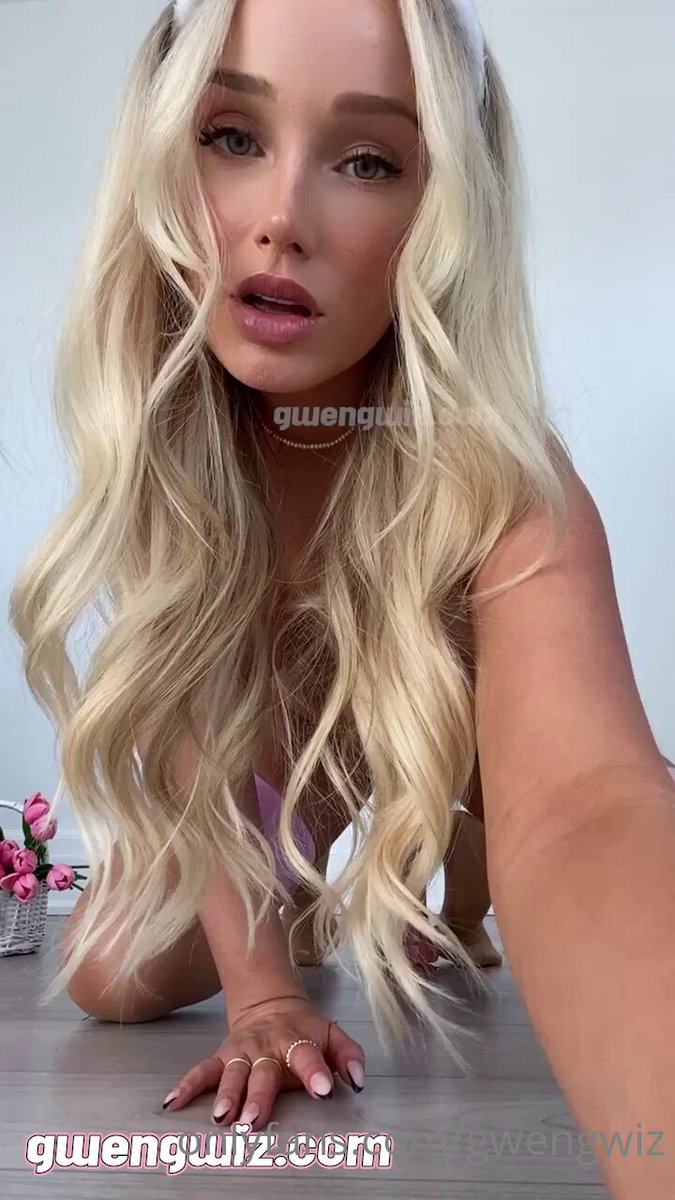 Blonde Bunny Girl Rides Giant Dildo, Screaming in Orgasm