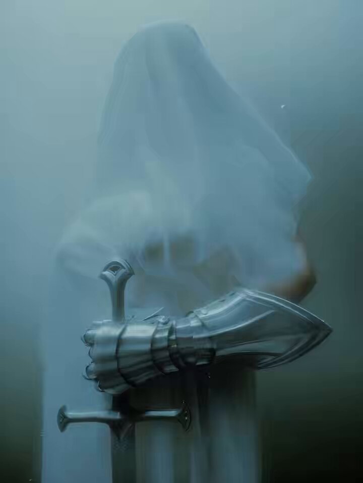 霧の中の女武神が剣で誘惑、鎧の下の淫らな身体