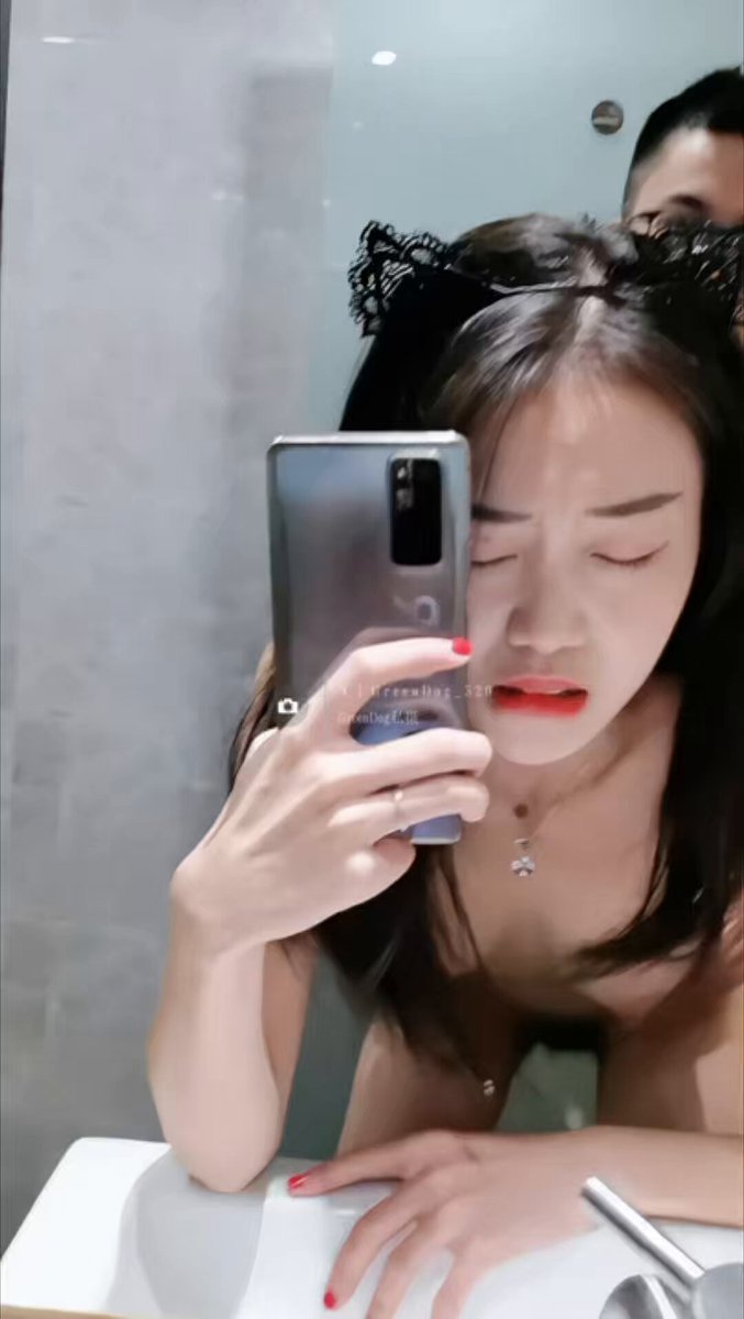 Bathroom Catgirl Selfie! Wearing Cat Ears, Naked Perky Butt Furiously Fucked from Behind, Crying Out as She Climaxes