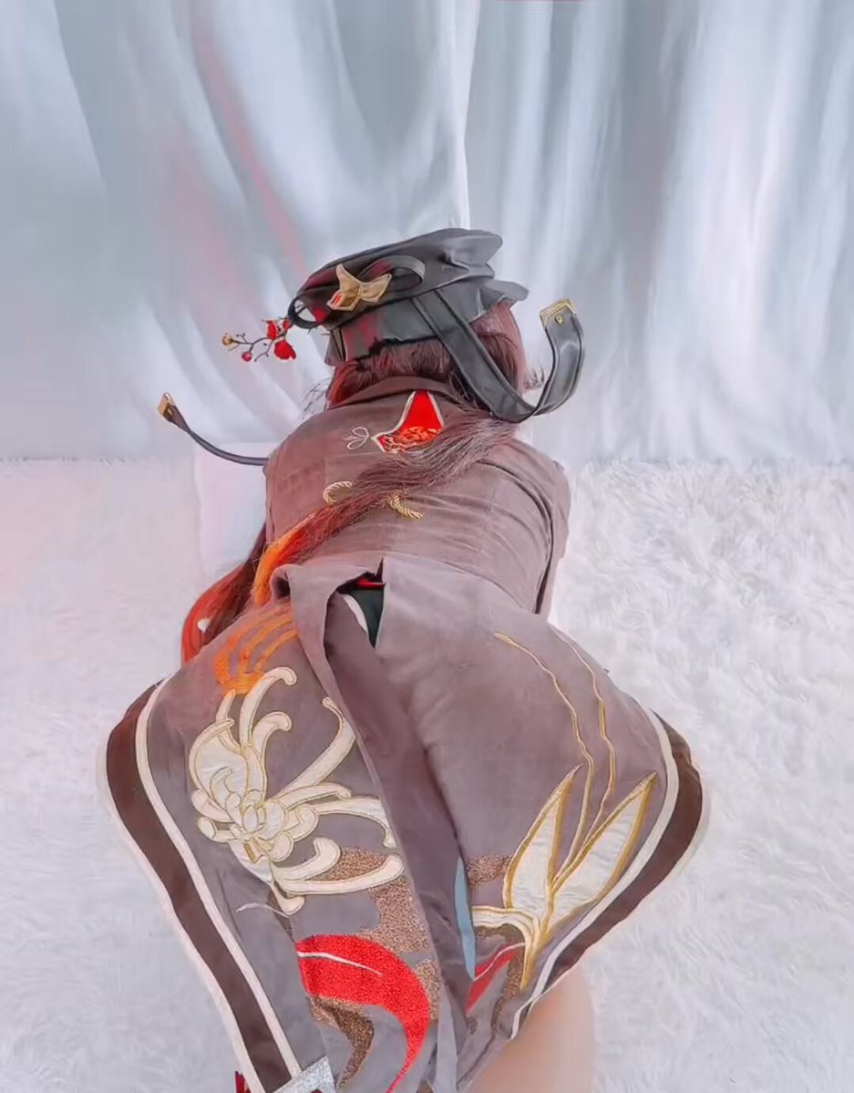 Genshin Shenhe Cosplay: Thong & Perky Butt Tease — Huge Ass Shakes While Self-Stimulating to Orgasm!