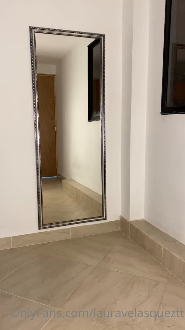 Horny Redhead Laura Masturbates in Front of the Mirror — Toy Insertion, Squirting & Perky Ass