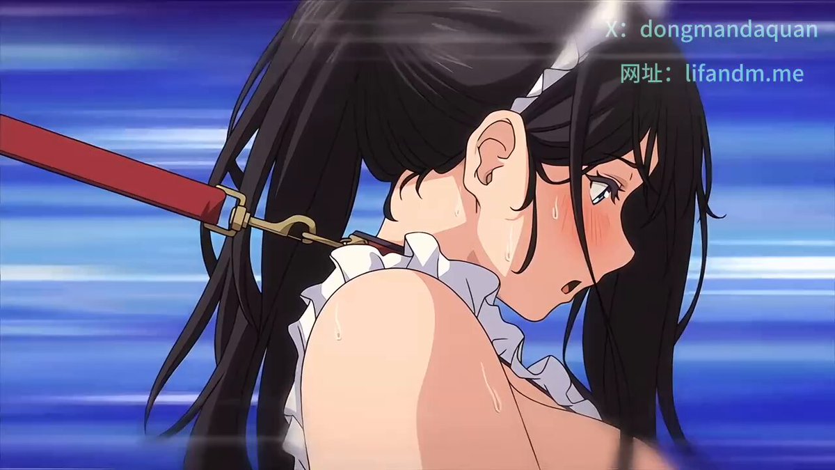 黒髪メイドの首輪牽引調教 — 潮吹きで絶頂＆狂った叫び！