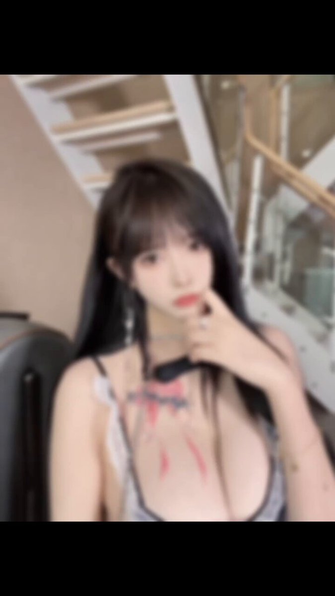 Black-Haired Busty Beauty Wears a Collar and Teases Self-Stimulation; Her Massive Breasts and Deep Cleavage Are Waiting for Your Licking!