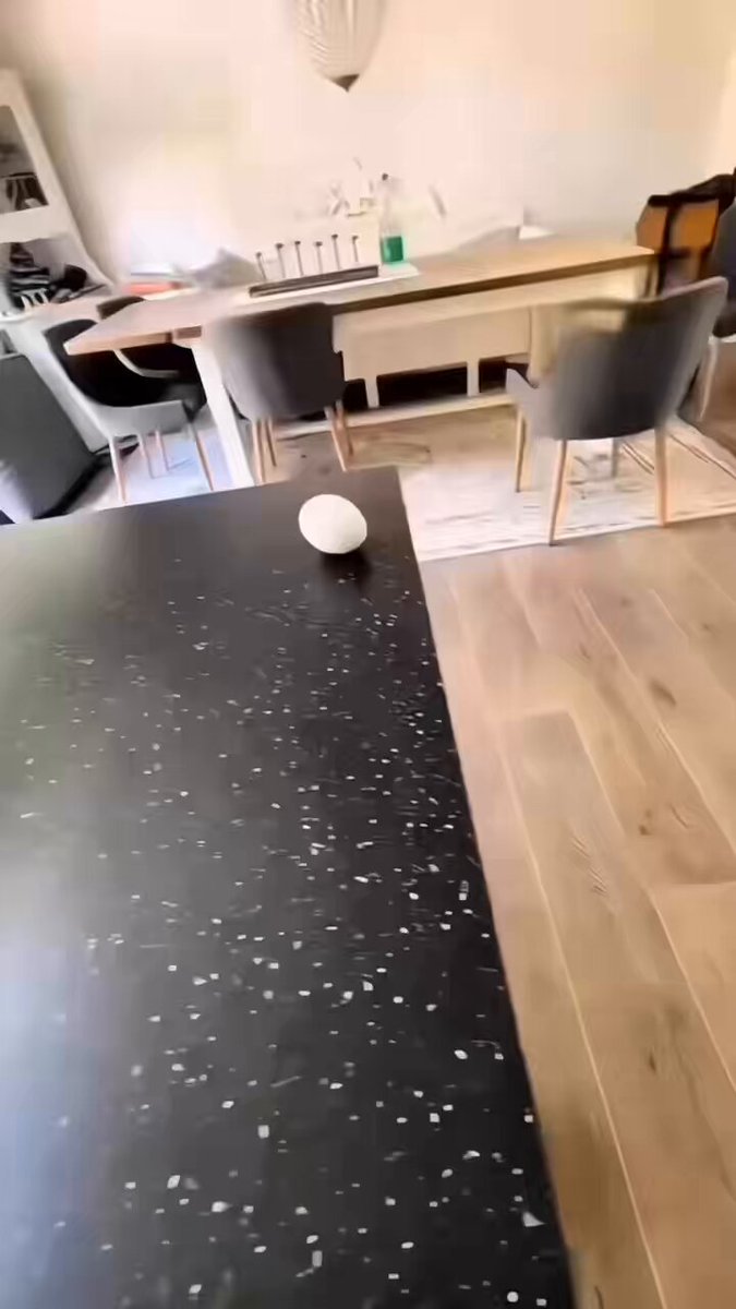 Busty Beauty in the Kitchen: Black Stockings & Lace Lingerie Tease, Egg Toy Play and Busty Shaking