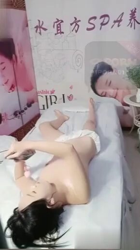 韩国SPA室真实偷拍！嫩妹裸体按摩变后入猛干高潮连连