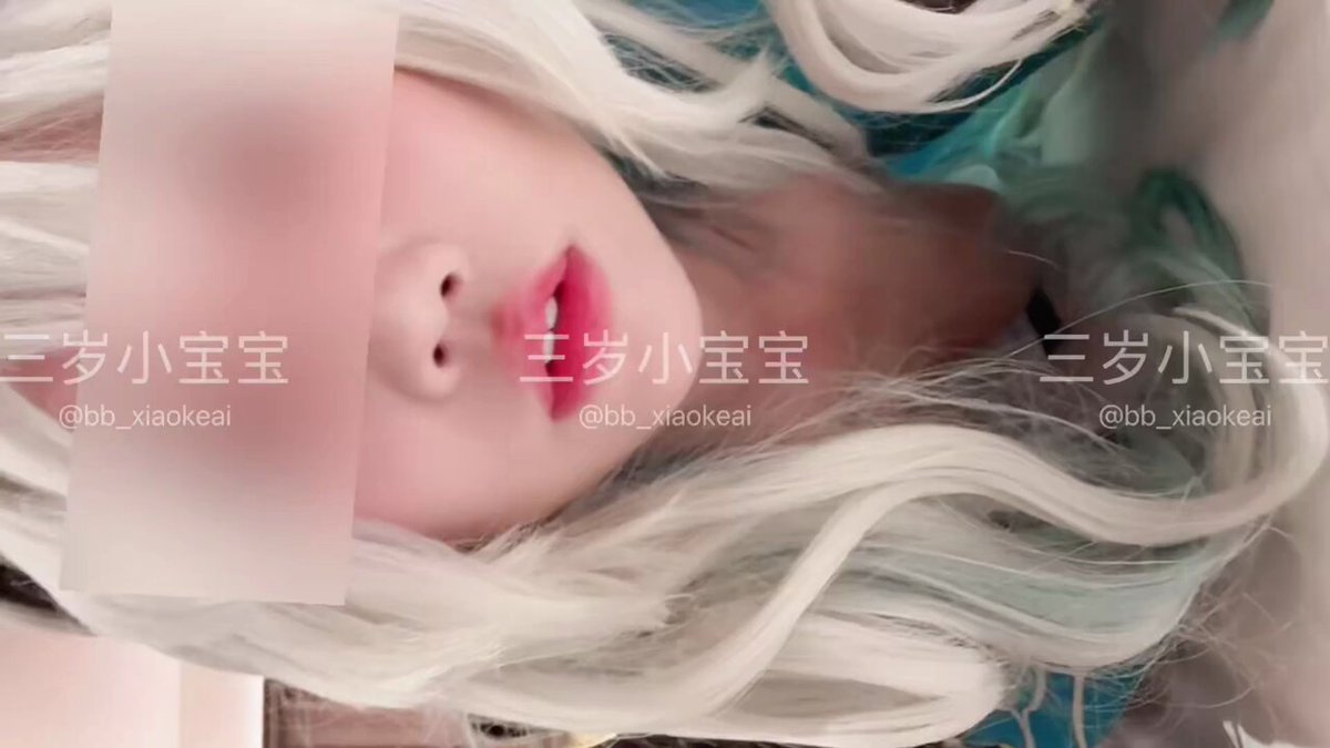 White-Haired Cosplayer Boldly Masturbates! Big Breasts Clamp Cock, Perky Butt Exposes Pussy, Multiple Orgasms