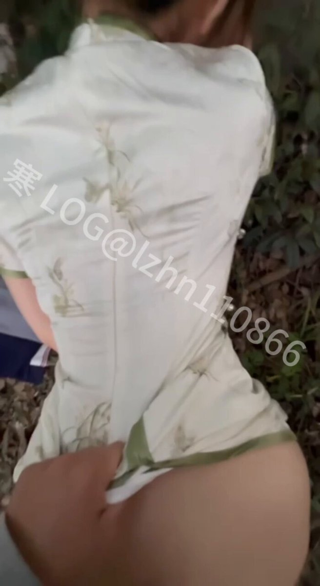 Outdoor Skirt Tease Reveals Perky Butt! White-Dress Beauty Touched to Orgasm, Juices Flowing