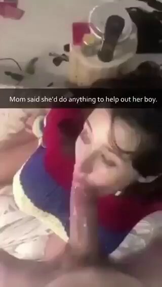 Mom Goes Crazy Giving Oral to a Big Cock After Finding Her Son's Incest Video!