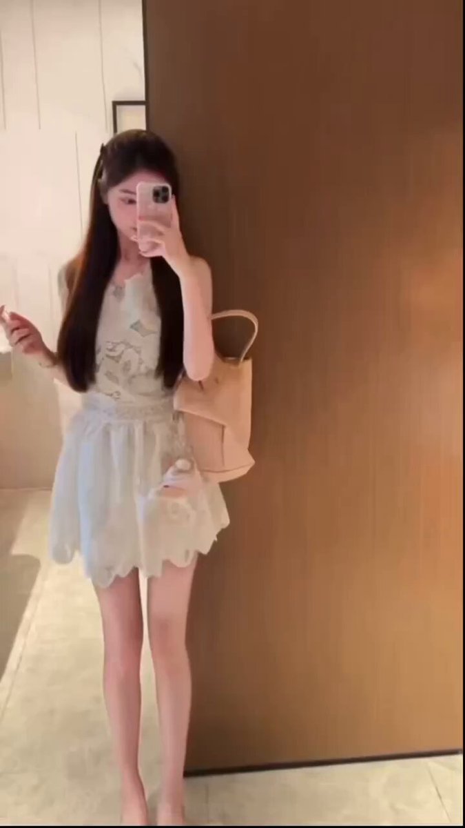 Sexy Hotel Elevator Selfie! White Dress and Leg Tease Show