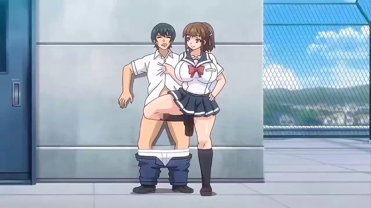 Adult Woman in School Uniform (18+) with Huge Breasts — Outdoor Zipper-Fuck and Squirting Orgasm!