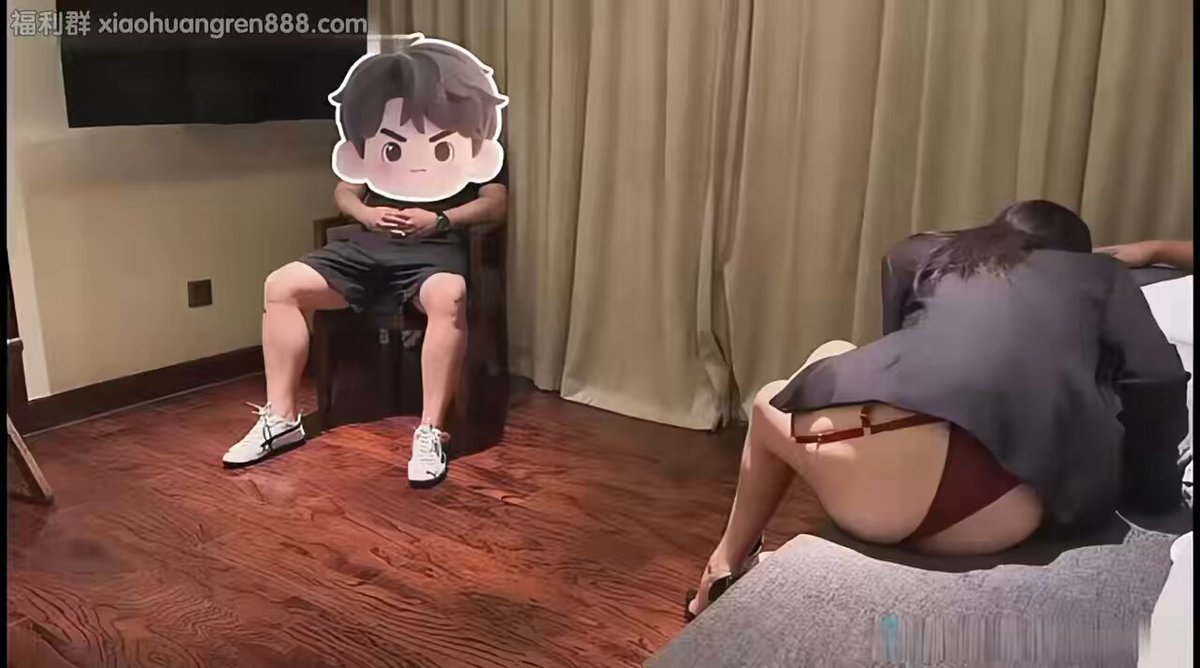 Hotel Sofa Butt Tease! Sexy Woman in Black Stockings and Short Skirt Flashes Red Panties and Plump Butt