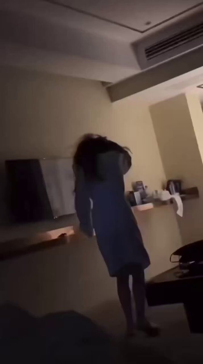 Hotel Bathrobe Beauty Teasing with a Perky Ass, Ready to Spread Her Legs Anytime