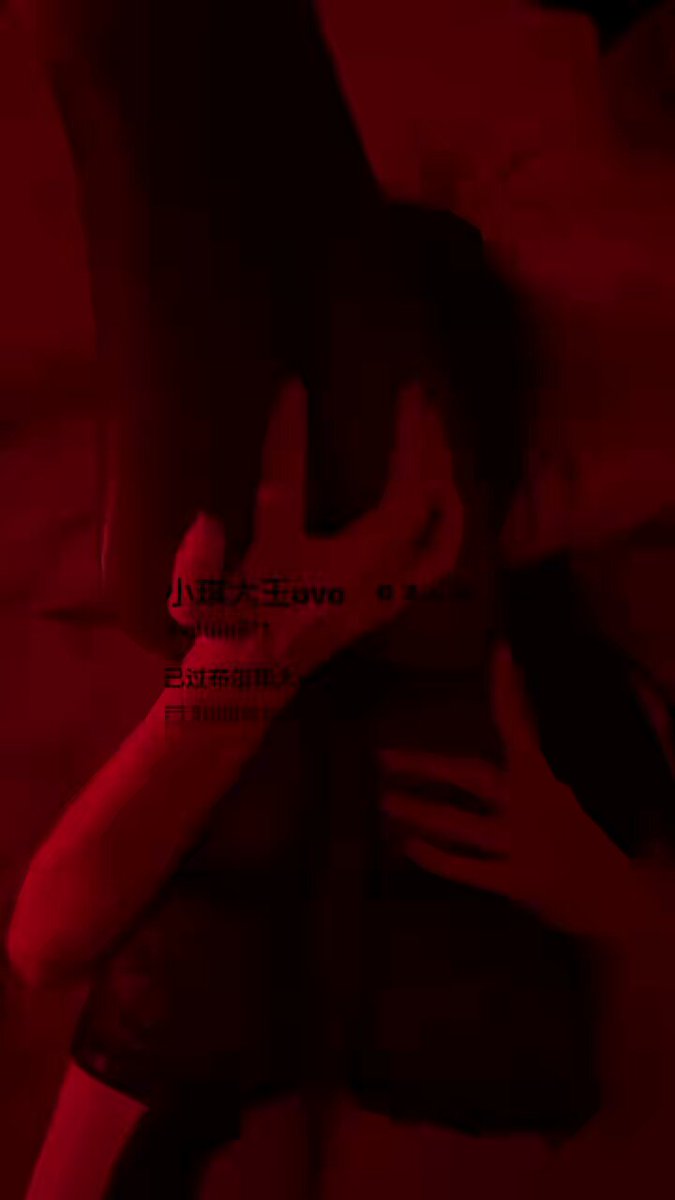 Mysterious Woman Under Red Light Has Her Large Breasts Roughly Groped and Kneaded