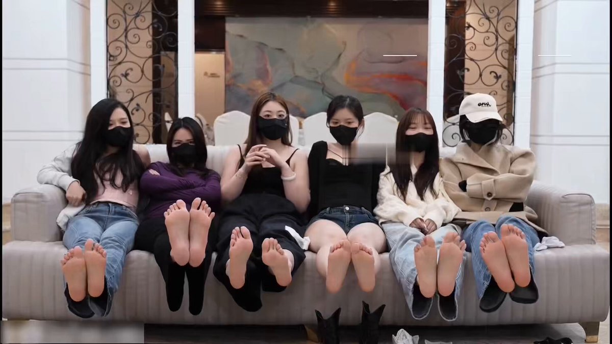 Masked Sexy Girls Foot Training Party! Tender Feet Locked and Teased to Multiple Climaxes
