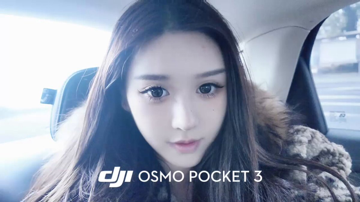 車内の妖艶な美女 — DJI Osmo Pocket 3の接写による誘惑