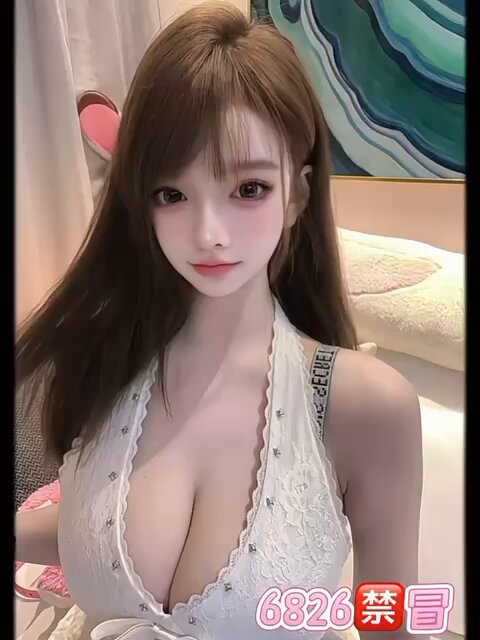 6826美胸女神深V蕾丝吊带性感展示