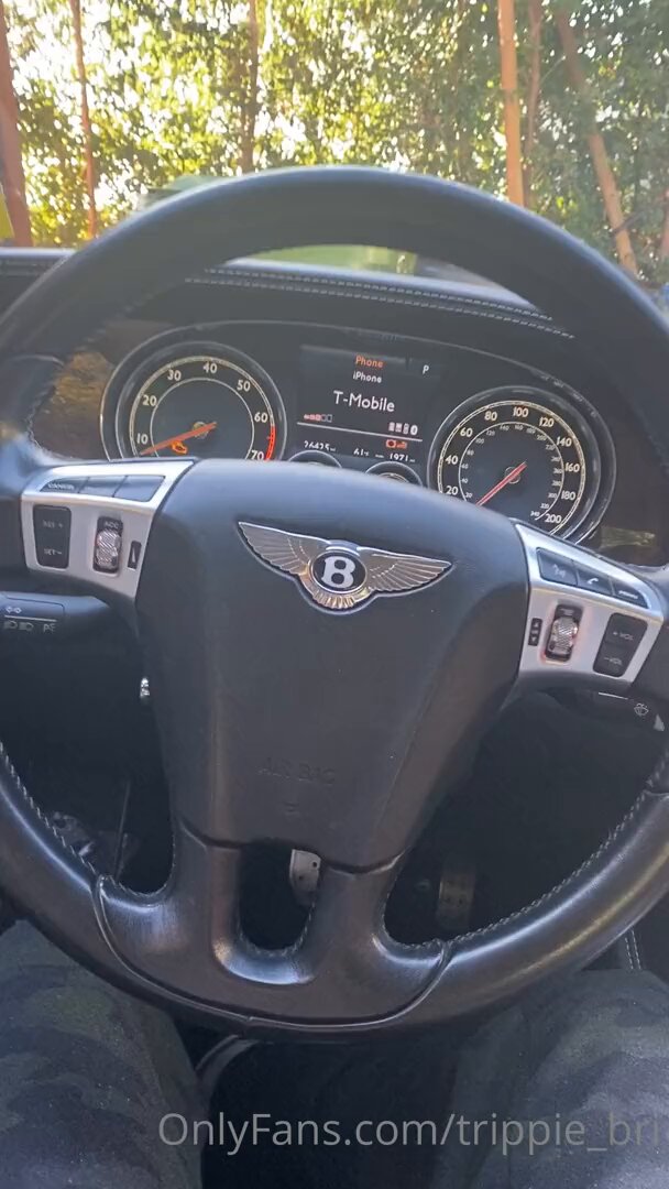 Blonde Babe in a Bentley: Thong and Perky Butt, Wild Seduction!