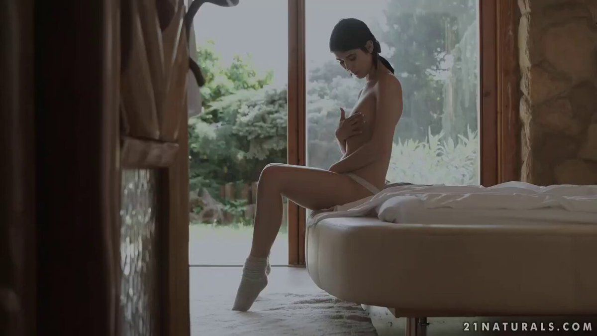 Window-Side Nude Busty Girl Licks a Huge Cock and Gets Pounded from Behind to Orgasm