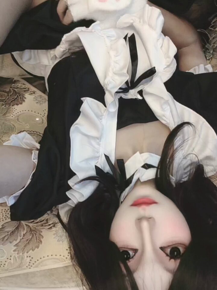 Maid Catgirl with Huge Breasts Plays with Cock! Pink Pussy Slammed by a Big Dick, Climaxes and Squirts