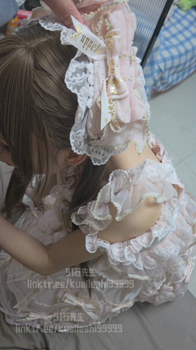 Loli Princess in Pink Lace Outfit — Rear Entry, Vigorous Fucking!