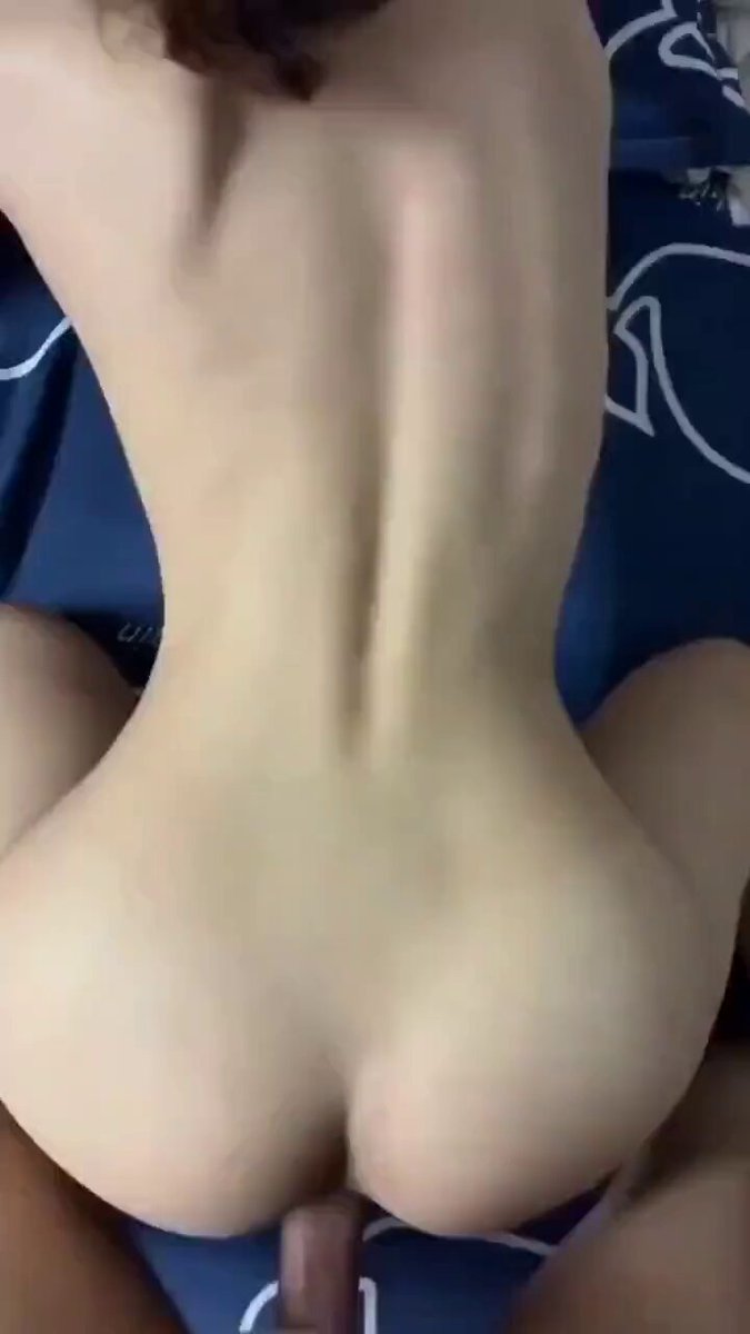 Perky-booty beauty pounded doggy-style on the bed! Pink asshole aggressively fucked by a big cock