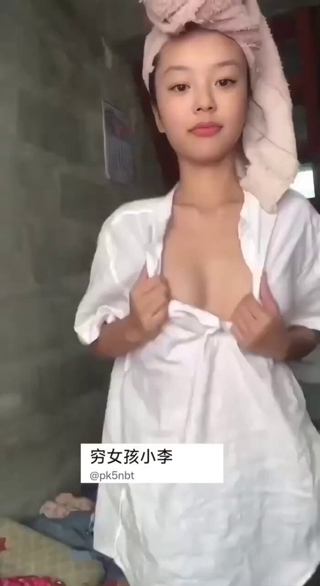 Towel-Wrapped Young Woman Bathroom Strip Show! White Shirt Opened to Reveal Pink Nipples and Large Breasts — Teasing and Rubbing
