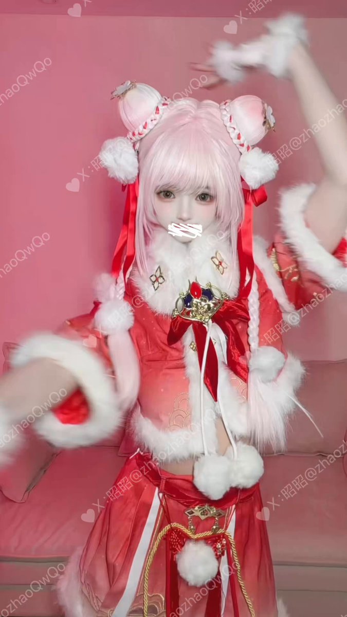 Pink-Haired Christmas Bunny Girl Cosplay — Exposed Huge Breasts & Pussy Temptation 123av.fun