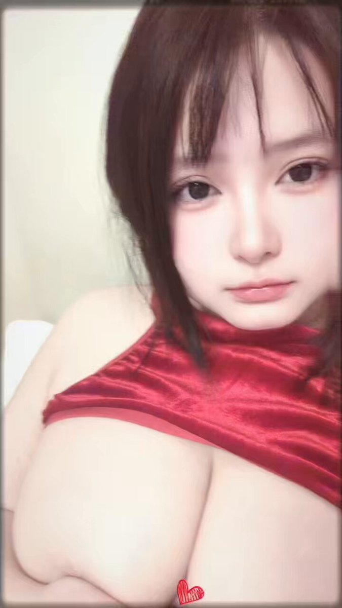 Red Silk Busty Beauty Tempts with a Selfie — Explosive Cleavage That Strikes the Soul!