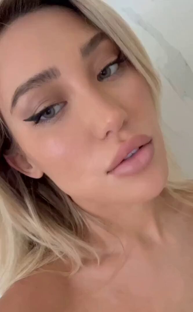 Blonde Bombshell Masturbates in the Bathroom! Huge Dildo Rammed into Her Pussy — Big Boobs & Perky Butt Full Nude Show