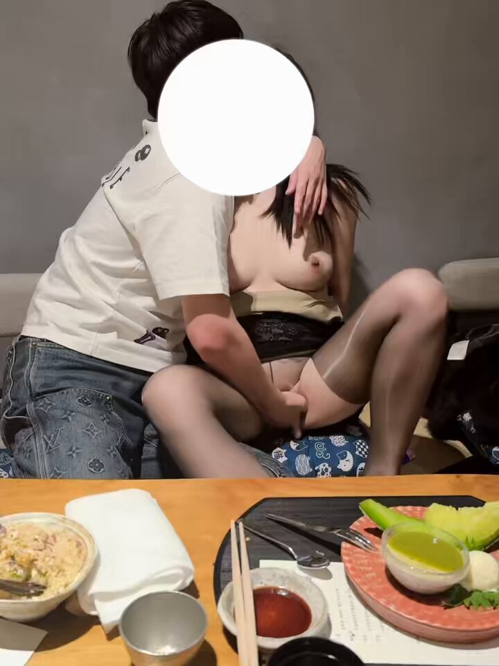 Japanese Kimono Beauty on Sofa — Furiously Groped Pussy, Breasts Exposed and Wild Moans!