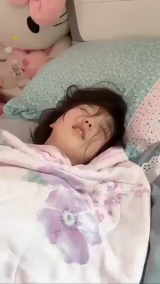 Young Girl's Pink Princess Room Sleeping Orgasm Face! Mouth Agape, Gasping and Moaning Nonstop