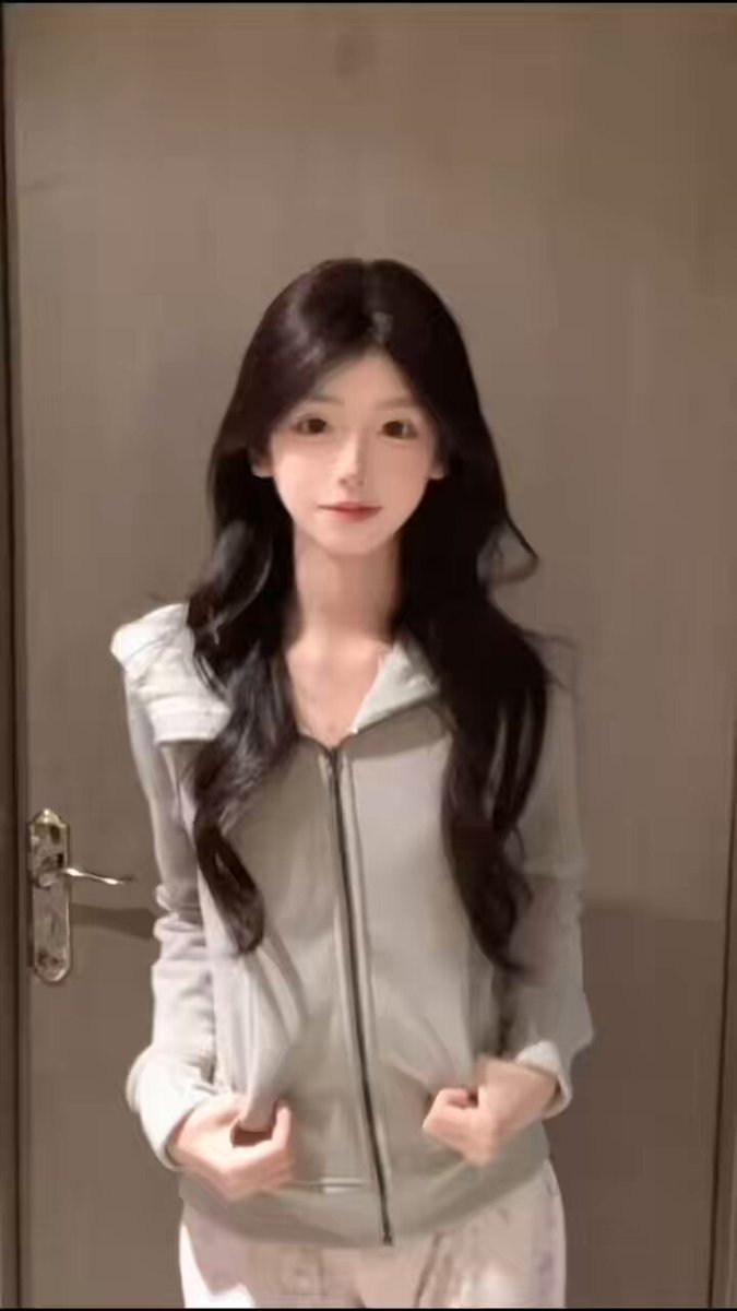 长发美女灰帽白裤撩人脱衣秀，旗袍扭臀诱惑爆乳狂摇！