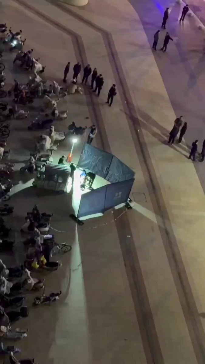 Street Crowd Watches Riot! Cop Doggy-Style Ravages Woman in Blue, Perky Butt Thrusting and Squirting Orgasm